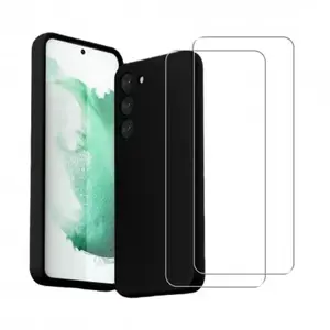 Comparateur de prix : EVETANE Coque Galaxy S23 et 2 écrans de protection - Silicone - Noir