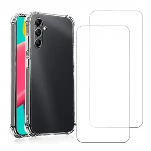 EVETANE Coque compatible Galaxy A14 antichoc Transparente + 2 vitres pas cher