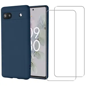 Comparateur de prix : Evetane Coque Google Pixel 6A et 2 écrans de protection - TPU - Bleu