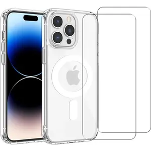 Comparateur de prix : EVETANE Coque iPhone 15 Pro et 2 écrans de protection - TPU - Transparent