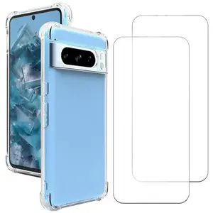 Comparateur de prix : Evetane Coque Pixel 8 Pro et 2 écrans de protection - TPU - Transparent