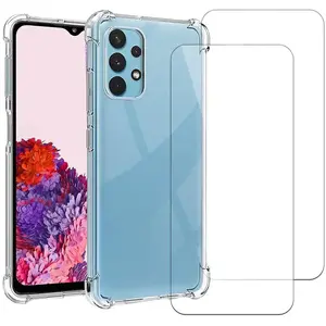 Evetane Coque Galaxy A53 et 2 écrans de protection - TPU - Transparent pas cher