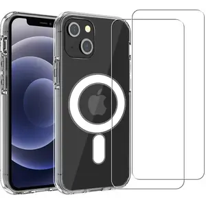 Comparateur de prix : EVETANE Coque iPhone 13 mini et 2 écrans de protection - TPU - Transparent