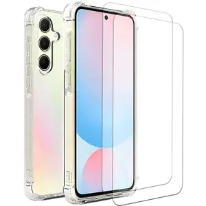 EVETANE Coque Galaxy A56 et 2 écrans de protection - TPU - Transparent pas cher
