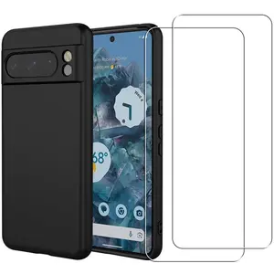 EVETANE Coque compatible Pixel 8 Pro antichoc Noir + 2 vitres pas cher