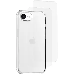 EVETANE Coque compatible Iphone 16e antichoc Transparente + 2 vitres pas cher