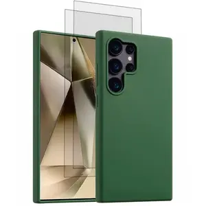 Comparateur de prix : Coque Galaxy S24 ultra et 2 écrans de protection - Silicone - Vert