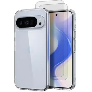 EVETANE Coque Pixel 10 Pro XL et 2 écrans de protection - TPU - Transparent pas cher
