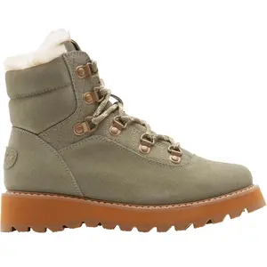 Comparateur de prix : Roxy - Bottes après-ski fourrées - Bradie Olive pour Femme en Cuir - Taille 7 US - Vert