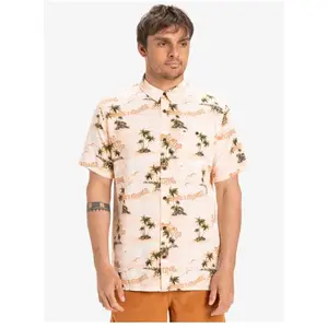 Comparateur de prix : Quiksilver Safe Paradise SS - Chemise homme Peach Parfait Naturama XS