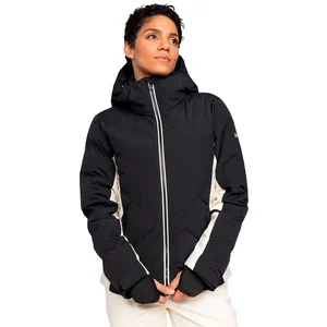 Veste à capuche Roxy Snowdrift noir mat blanc femme - XL pas cher