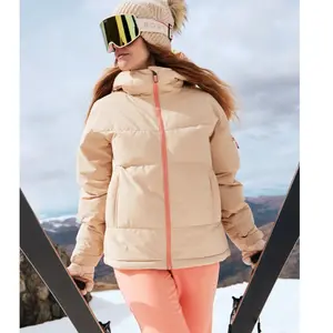 Roxy Alofted Puffy Jacket - Veste ski femme Pebble M pas cher