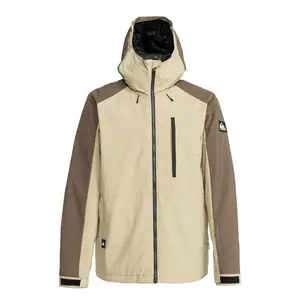 Quiksilver - Mission Block - Veste de ski taille S, beige pas cher