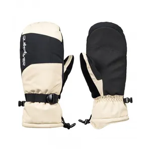 Quiksilver - Moufles de ski - Mission Mitt Twill pour Homme - Taille L - Beige pas cher