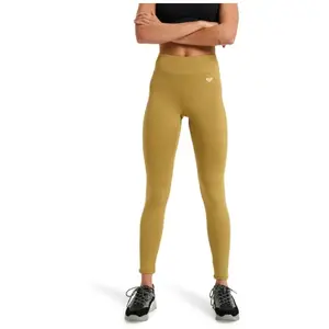 Collant long Roxy Waves Of Warmth ocre femme - L pas cher