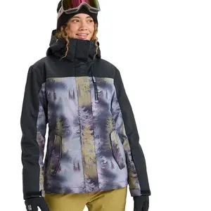 Roxy - Roxy Jetty Block Jk - Veste ski femme Frost Gray Pinetrees - XL pas cher