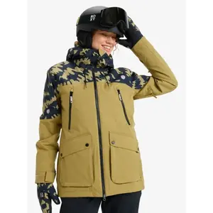 Roxy - Stated Jacket - Veste ski femme Fennel Seed Big Flower - L pas cher