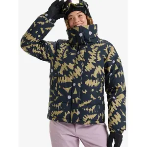 Veste à capuche Roxy Snow Winter Rebel noir ocre femme - XL pas cher