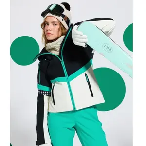 Veste à capuche Roxy Peak Chic noir blanc vert femme - XL pas cher