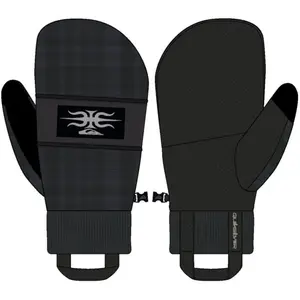 Quiksilver - Method Mitt - Moufles homme Mercury Check True Black - L pas cher