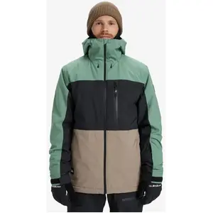 Comparateur de prix : Veste à capuche Quiksilver Sycamore Block 20K vert noir marron - XL