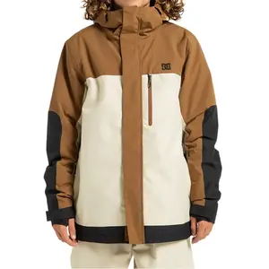 Veste à capuche DC Shoes Defiant 10K marron blanc - L pas cher