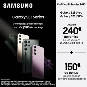 SAMSUNG Galaxy S23 128Go Noir - - pas cher