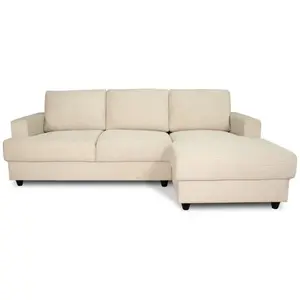 Comparateur de prix : Canapé d'angle droit 4 places - PAUL in cord - Tissu Beige - 216 x 141...