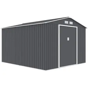 Comparateur de prix : ARCHER Abri de jardin en métal 8,84 m² - 277 x 319 x 202 cm - Kit d'an...