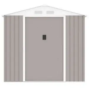 ARCHER Abri de jardin en acier 4,07 m² - Kit d'ancrage inclus - Taupe pas cher