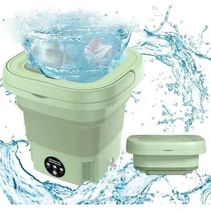 PRUMYA Mini machine à laver Portable pliable 8L avec essoreuse douce e...Vendu parcdiscount