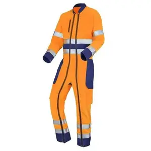 CEPOVETT Combinaison 2 Fag Fluo Base Xp Orange Fluo/bleu Marine L - Fr(48-50)