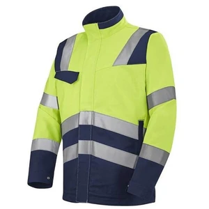CEPOVETT Blouson fluo safe xp 200 - 300 g entre 1 et 3 t1 polyester / coton blouse 1 pièce(s) blouson fluo safe xp jaune/marine t1 jaune / bleu marine - cepove