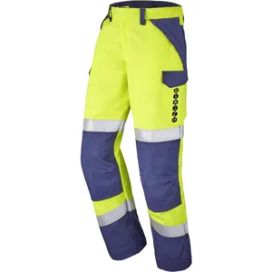 Pantalon bayo jaune fluo/bleu marine l - FR(48-50)Vendu paramazon