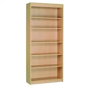 NC Bibliothèque haute 200x90 cm de bureau hêtre - blocs tiroirs et portes battantes en option - hêtre - pas cher