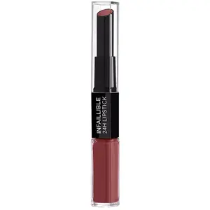 Comparateur de prix : L’Oréal Paris Infaillible Rouge à Lèvres Duo 24H 801 Toujours Toffee