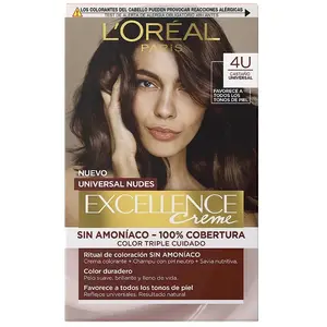 Colorations L'oréal Coloration Excellence Creme Universal Nudes - 4u Marron pas cher