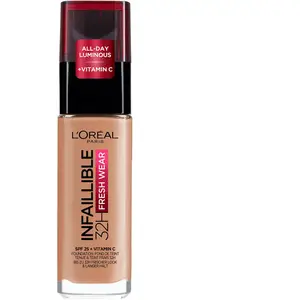 Comparateur de prix : Fond de teint L'OREAL PARIS INFAILLIBLE - Longue tenue 32h - Ambre