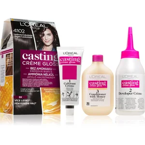 L Oréal Paris Casting Creme Gloss coloration cheveux teinte 4102 Iced ...