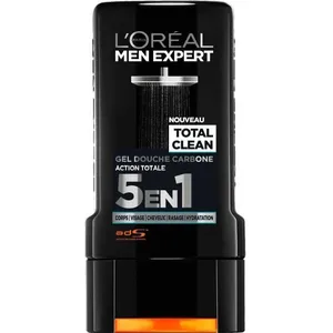 Comparateur de prix : L'Oréal Men Expert De L'oreal Gel Douche Carbone 5 En 1 - 300 Ml