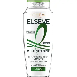 Comparateur de prix : L’Oréal Paris - Elseve Vitalité 2 en 1 enrichi en Multi-vitamines E et PP Shampoing 300 ml unisex