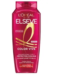 Comparateur de prix : L’Oréal Paris - Elseve Protection Couleur 2 enrichi en 1 Vitamine Cg Pure et Filtre UV Shampoing 250 ml unisex