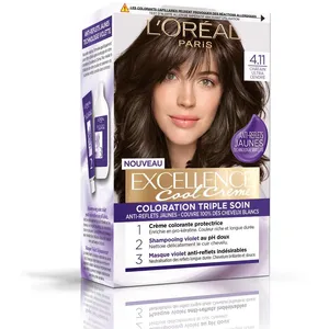 Comparateur de prix : L'Oréal Paris Coloration permanente - Excellence crème - 04/11 Châtain ultra cendré