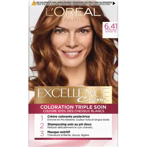 Comparateur de prix : L'Oréal Excellence Crème Châtain - 6.41 Noisette - L'oréal