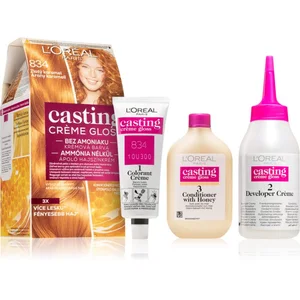 Comparateur de prix : L Oréal Paris Casting Creme Gloss coloration cheveux teinte 834 Golden...