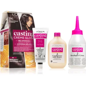 Comparateur de prix : L Oréal Paris Casting Creme Gloss coloration cheveux teinte 316 Plum 1...