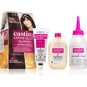 L Oréal Paris Casting Creme Gloss coloration cheveux teinte 360 Black ... pas cher