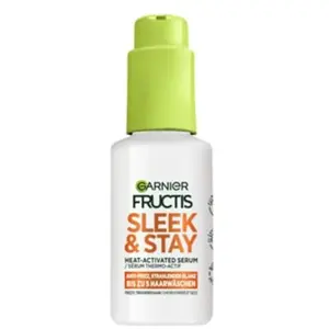 Garnier Fructis Sleek & Stay Heat-Activated Sérum avec alpha-silanes pour cheveux secs et sujets aux frisottis 50 ml