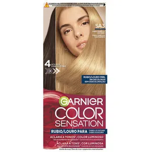 Garnier Color Sensation teinture blonde lumineuse sans décoloration pour cheveux foncés #Louro Miel pas cher