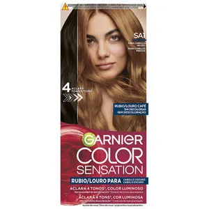 Garnier Color Sensation teinture blonde lumineuse sans décoloration pour cheveux foncés #Louro Café pas cher